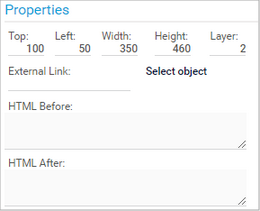Edit Map Items in the Properties Section